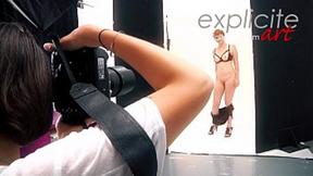 ”Gingers first striptease with dildo action”