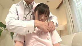 Asian nurse Shizuku is nailed hard and left with a creampie