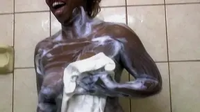 Black Hottie Scooter Banx In The Shower - RealBlackExposed