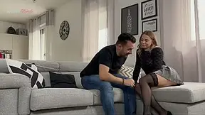 Hot blonde wife gets a first rough anal punishment for cheating