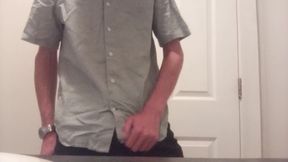 Catholic boy flashes cock in bathroom