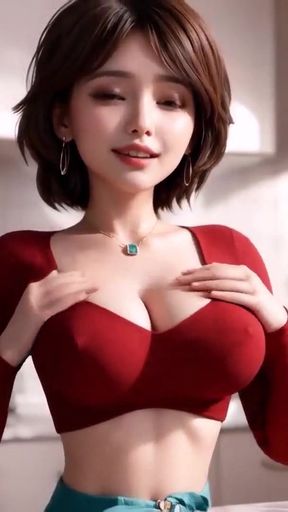 Spectacular moment from &quot;Big Hero 6 Aunt Cass cosplay Sensual Nipple Play and Passionate Kitchen POV Sex Uncensored Hentai&quot;