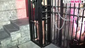 Horny babe gets fucked by two monster cocks to a mouth cumshot