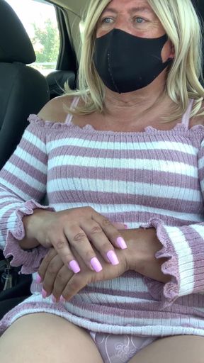 Kelly cd in pink jumper dress nude pantyhose and heels