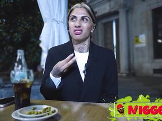 Bareback anal-act of love, ass to mouth. BBC for whore Valeria del Rio, another interracial on Nigged