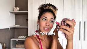 Brazilian Slut's Juicy Ass Twerks & Gags on Couple's Cock