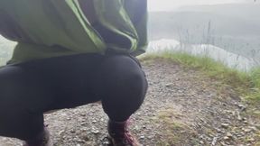 Peeing on a Misty Mountaintop