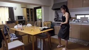 Hotwife Satomi gets her legs spread by her husband's cousin who moved in from the sticks.