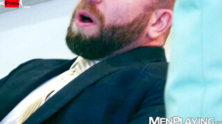 Bosss Bottom Fantasy Suited Powerhouse Manuel Scalco Devours Joe Gillis Virgin Ass