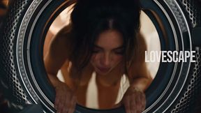 Trapped in the Washer, Rescued with a Hard Cock