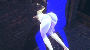 Genshin Impact Yaoi - Venti Fucked Through the Wall Threesome