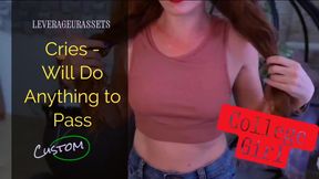 Redhead College Girl Will Do Anything to Pass - 553
