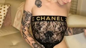 Black Fishnet Bodypiece Vibrator Tease Shaven Pussy Pink Toy Cum | BlazedBrat