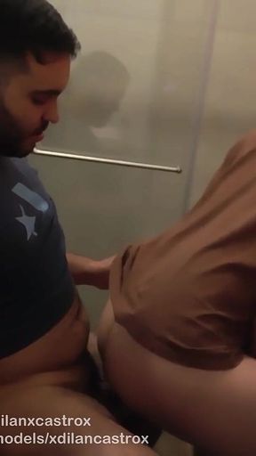 Cruising, I Was Left Alone with My Stepfather and He Filled My Ass with Milk in the Bathroom