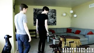 Dakota Milky Restricts Nico Michaelson and Whips his Bum