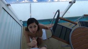 Outdoor cruise sex on boat with bubble butt Asian amateur