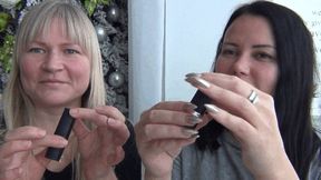 LIPS TO GLASS with lipstick VaFF