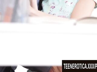 Nerdy Teen Wench Katty West Wishes the Tutors Bulky Wang Inside Her Ass