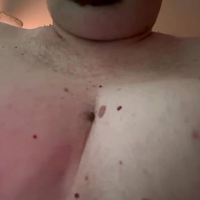 49 sissy rubs tits for daddy