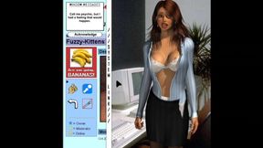 Up the Wazoo - Found This Game Where You Mess a Office Lady and It Is Something with Very Old Style Type Internet