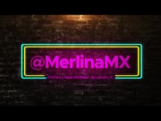 MerlinaMX - TETONA MEXICANA Recibe buen baño de semen en su cara