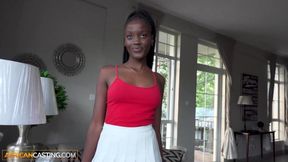 This innocent EBONY 18YO girl cheated once... then treated my cock like the only option left