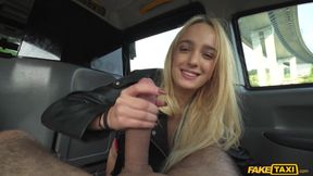 Blonde Vixen's Wild Desire Fuels Intense Taxi Ecstasy