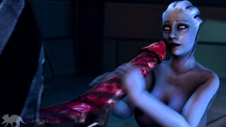 Liara uses her ASSets to save the team gets fucked in return Mass Effect