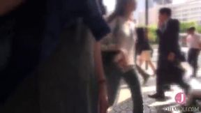 Haruna Directs Amateur Lesbian Pickup Game Leading to First-Time Shameful Climax Cum