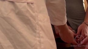 stepson s medical exam in front of step-daddy - part 2: the urine samples