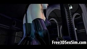 Stunning 3D Cartoon Babe Gets Double Teamed for Hardcore Anime Fun