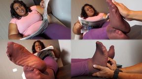 Charming chubby feet ready for rubs and caresses - MOV