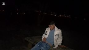 they catch me masturbating at a viewpoint. the galician girl turns around and takes my big cock.