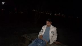 they catch me masturbating at a viewpoint. the galician girl turns around and takes my big cock.