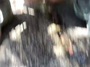 Hot 40 Year Old MILF Takes A Long Piss Outside On Her Hike With A Great Looking Shaved Pussy