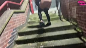 Piss on the Stairs in Public