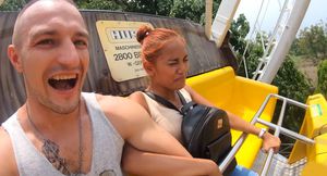 Bubble booty Thai gf homemade love at home after visiting Dream World
