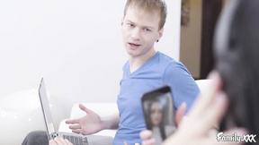 ”Pale brunette with tiny boobs Megan Hughes rammed rough”