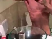 Jacked Black Thug Flexes His Body And BBC
