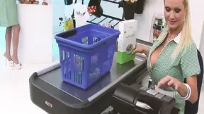 Hot Shop Threesomes Scene 1: Two Horny Shop Assistants Having Sex Together with a Customer in the Shop