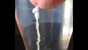 Cumming in a Glass – Intense Jerk Off Session With A Transparent Finish