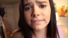 step Daughter has to suck daddy'_s cock