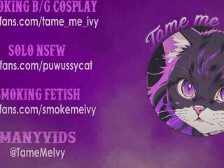Yandere Egirl smokin' with her breasts out afresh(full vid on my 0nlyfans/Manyvids)