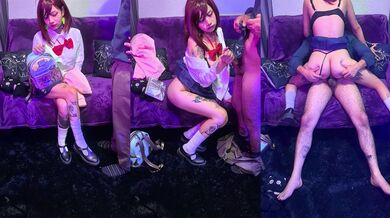 Momo ayase colegiala coje para salvar el semestre