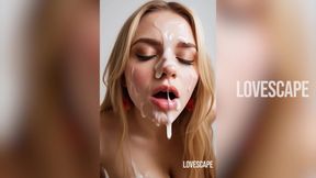 Blonde Cum Blowbang - Gagging Until She Breaks