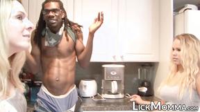 ”Step Mom seduces teeny into taboo sex with big black shaft”