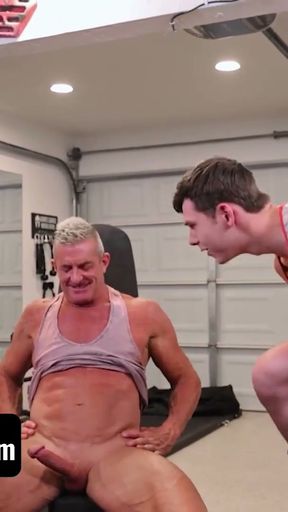 FamilyDick - Cute Twink Stepson Dakota Lovell Takes StepGrandpa And Stepdad's Cocks At The Same Time   Clip 2
