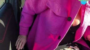 Wife Plays With Her Pussy While On A Drive