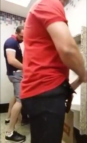 Breeding a Slut: Bareback in a Public Bathroom Orgy 3