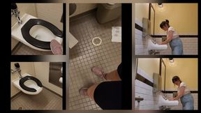 BLACK PUBLIC TOILET SEAT HUMILIATION OBSERVATIONS